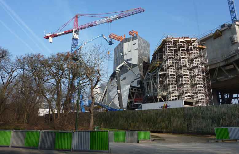 Chantier de la Fondation Louis Vuitton, photo Y. Martineau 2012