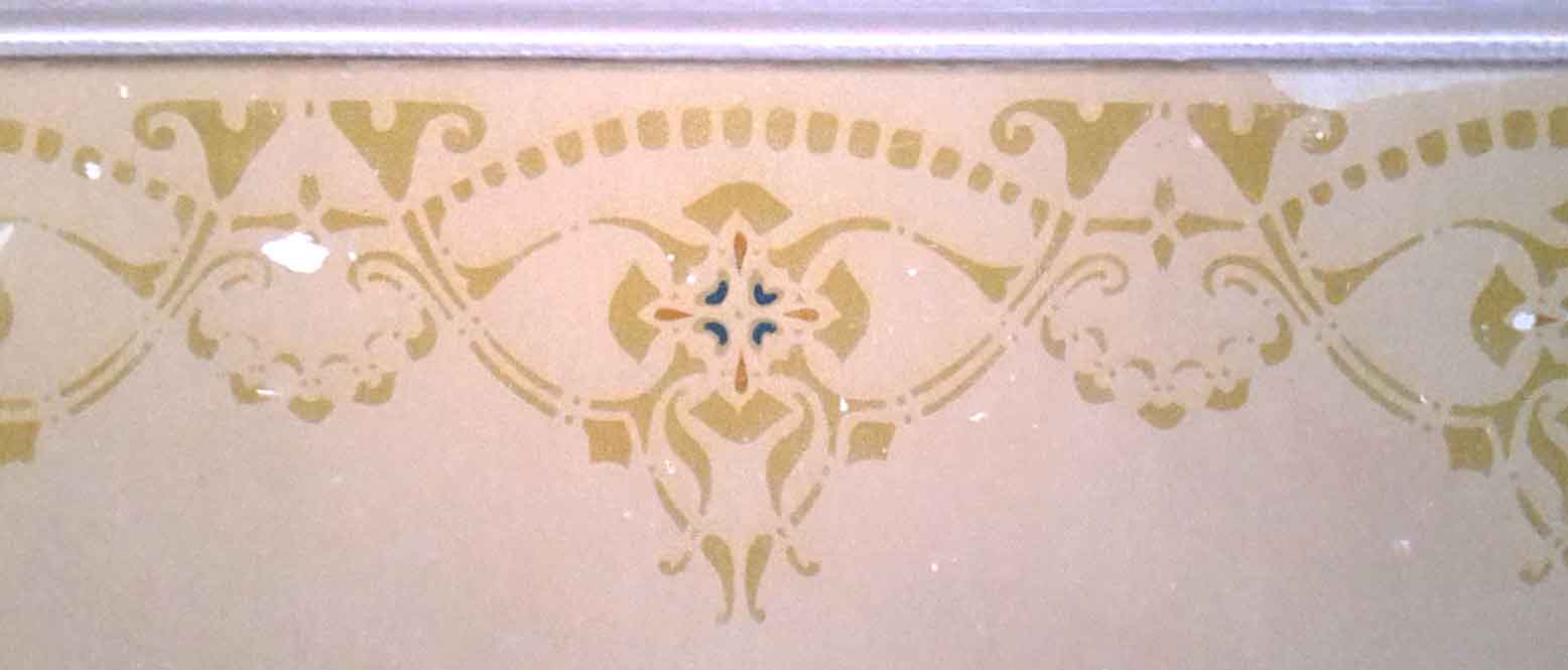 Décors peints au pochoir ca. 1905
